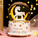 Darrahopens Occasions > Christmas > Christmas Decorations Enchanting Unicorn Snow Globe Music Box - Magical Starry Sky Musical Gift for Girls