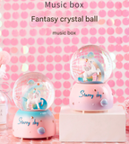 Darrahopens Occasions > Christmas > Christmas Decorations Enchanting Unicorn Snow Globe Music Box - Magical Starry Sky Musical Gift for Girls