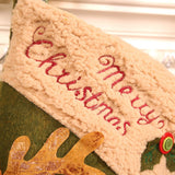 Darrahopens Occasions > Christmas > Christmas Decorations Gift Bags - 23 Inch Christmas Stockings - Santa and Reindeer Pattern - Extra Soft Plush Cuff - Classic Christmas Stocking Decoration - Perfect for Family Holiday Decor（B）