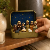 Darrahopens Occasions > Christmas > Christmas Decorations Handcrafted Mini Christmas Nativity Scene Set In Australia - Darrahopens