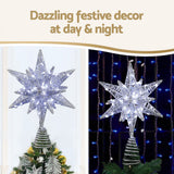 Darrahopens Occasions > Christmas > Christmas Decorations Jingle Jollys 3D Christmas Tree Topper Star LED Decorations Xmas Party Timer