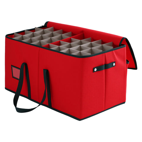 Darrahopens Occasions > Christmas > Christmas Decorations Jingle Jollys Christmas Baubles Storage Box 128 Slots Decor Ornaments Container