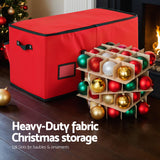 Darrahopens Occasions > Christmas > Christmas Decorations Jingle Jollys Christmas Baubles Storage Box 128 Slots Decor Ornaments Container