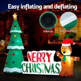 Darrahopens Occasions > Christmas > Christmas Decorations Jingle Jollys Christmas Inflatable Gingerbread Man 1.5M Height LED Decorations Illuminated
