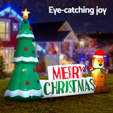 Darrahopens Occasions > Christmas > Christmas Decorations Jingle Jollys Christmas Inflatable Gingerbread Man 1.5M Height LED Decorations Illuminated