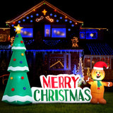 Darrahopens Occasions > Christmas > Christmas Decorations Jingle Jollys Christmas Inflatable Gingerbread Man 1.5M Height LED Decorations Illuminated