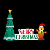 Darrahopens Occasions > Christmas > Christmas Decorations Jingle Jollys Christmas Inflatable Gingerbread Man 1.5M Height LED Decorations Illuminated