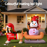 Darrahopens Occasions > Christmas > Christmas Decorations Jingle Jollys Christmas Inflatable Snowman Dog 4.2M Tall Outdoor Decorations Illuminated