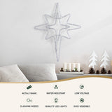 Darrahopens Occasions > Christmas > Christmas Decorations Jingle Jollys Christmas Lights 57cm Bethlehem Star 90 LED Xmas Decorations Motif
