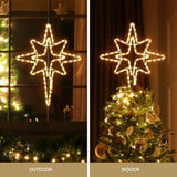 Darrahopens Occasions > Christmas > Christmas Decorations Jingle Jollys Christmas Lights 57cm Bethlehem Star 90 LED Xmas Decorations Motif