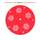 Darrahopens Occasions > Christmas > Christmas Decorations Jingle Jollys Christmas Tree Skirt 120cm Snowflake Ornaments Party Decorations