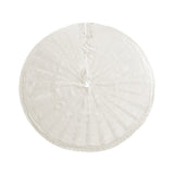 Darrahopens Occasions > Christmas > Christmas Decorations Jingle Jollys Christmas Tree Skirt 90cm Knitted Fabric Xmas Ornament Decor Beige