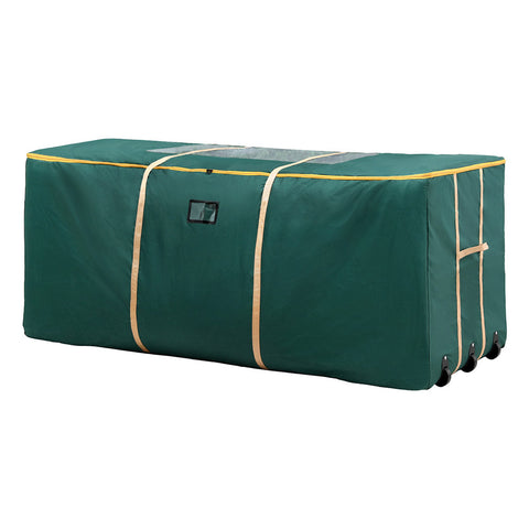 Darrahopens Occasions > Christmas > Christmas Decorations Jingle Jollys Christmas Tree Storage Bag Up to 10ft Visible Handle Wheels Green