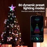Darrahopens Occasions > Christmas > Christmas Decorations Jingle Jollys Christmas Tree Topper Star RGB LED Xmas Decor 80 Modes APP Control