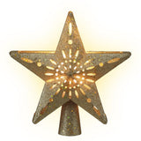 Darrahopens Occasions > Christmas > Christmas Decorations Jingle Jollys Christmas Tree Topper Star Snowflake Projector Party Glitter Gold