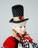 Darrahopens Occasions > Christmas > Christmas Decorations LUXURY CHRISTMAS CAROLLER ELF BLACK/RED 65CM