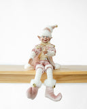 Darrahopens Occasions > Christmas > Christmas Decorations LUXURY CHRISTMAS ELF PINK GOLD 51CM