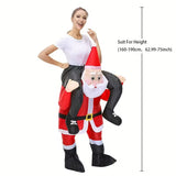 Darrahopens Occasions > Christmas > Christmas Decorations Riding Santa Inflatable Christmas Costume
