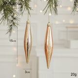 Darrahopens Occasions > Christmas > Christmas Decorations Set of 10 Christmas Ornaments -Gold & Rose Gold Holiday Tree Decorations