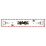 Darrahopens Occasions > Christmas > Christmas Decorations Style-1 New Year & Christmas Table Runner(33 x 180 CM) - Festive Linen Tablecloth, Digital Print Christmas Decor