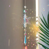 Darrahopens Occasions > Christmas > Christmas Decorations Sun Catcher Indoor Window Snowflakes Hanging Crystal Sun Catcher Prism Ball Rainbow Sun Catcher Snow