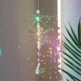 Darrahopens Occasions > Christmas > Christmas Decorations Sun Catcher Indoor Window Snowflakes Hanging Crystal Sun Catcher Prism Ball Rainbow Sun Catcher Snow