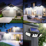 Darrahopens Occasions > Christmas > Christmas Decorations Trendbay 1pc 74-LED Solar Motion Sensor Wall Light 3-Level In Australia - Darrahopens