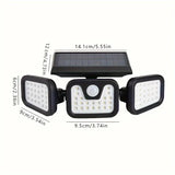 Darrahopens Occasions > Christmas > Christmas Decorations Trendbay 1pc 74-LED Solar Motion Sensor Wall Light 3-Level In Australia - Darrahopens