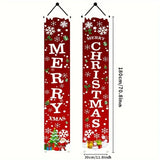 Darrahopens Occasions > Christmas > Christmas Decorations Trendbay \2D Christmas Door Banner Festive Front Porch Sign