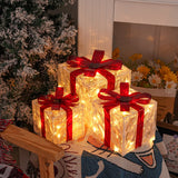 Darrahopens Occasions > Christmas > Christmas Decorations Trendbay 3pcs Christmas Gift Box Lights Transparent Decorative Boxes In Australia - Darrahopens