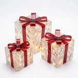 Darrahopens Occasions > Christmas > Christmas Decorations Trendbay 3pcs Christmas Gift Box Lights Transparent Decorative Boxes In Australia - Darrahopens