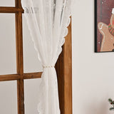 Darrahopens Occasions > Christmas > Christmas Decorations Window Screen - Ice Flower Christmas Tree Window Screen - Wire Mesh - European and American - Christmas - Curtain - Net Curtain 2-piece set (150*100cm)