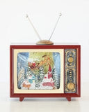 Darrahopens Occasions > Christmas > Christmas Decorations Xmas Tv Music Box Takeoff 17cm