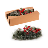 Darrahopens Occasions > Christmas Christmas Floral Table Arrangements Red Berries Pine Cones Flowers Decorations, Large