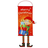 Darrahopens Occasions > Christmas Christmas Hanging Banner Flag Door Window Décor Santa Reindeer Snowman Ornaments, Elf