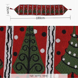 Darrahopens Occasions > Christmas Christmas Table Runner thickened knitted Dining Tablecloth Xmas Party Decor(Garland)