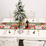 Darrahopens Occasions > Christmas Christmas Table Runner thickened knitted Dining Tablecloth Xmas Party Decor(Garland)
