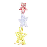 Darrahopens Occasions > Christmas > Christmas Trees Christabelle 120cm Triple Star Christmas Display with Lights