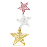 Darrahopens Occasions > Christmas > Christmas Trees Christabelle 120cm Triple Star Christmas Display with Lights