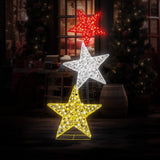 Darrahopens Occasions > Christmas > Christmas Trees Christabelle 120cm Triple Star Christmas Display with Lights