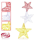 Darrahopens Occasions > Christmas > Christmas Trees Christabelle 120cm Triple Star Christmas Display with Lights