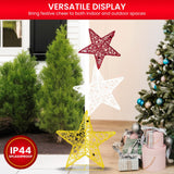 Darrahopens Occasions > Christmas > Christmas Trees Christabelle 120cm Triple Star Christmas Display with Lights