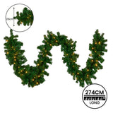 Darrahopens Occasions > Christmas > Christmas Trees Christabelle 274cm Chadwick Green Pre-Lit Christmas Garland