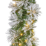 Darrahopens Occasions > Christmas > Christmas Trees Christabelle 274cm Majestic Snow Prelit Christmas Garland
