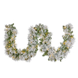 Darrahopens Occasions > Christmas > Christmas Trees Christabelle 274cm Majestic Snow Prelit Christmas Garland