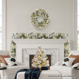 Darrahopens Occasions > Christmas > Christmas Trees Christabelle 274cm Majestic Snow Prelit Christmas Garland