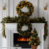 Darrahopens Occasions > Christmas > Christmas Trees Christabelle 61cm Battery-operated Christmas Tree Warm Lights Led Table Top Gold