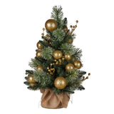 Darrahopens Occasions > Christmas > Christmas Trees Christabelle 61cm Battery-operated Christmas Tree Warm Lights Led Table Top Gold
