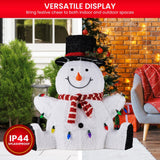 Darrahopens Occasions > Christmas > Christmas Trees Christabelle 82cm Sitting Snowman Christmas Display with Lights