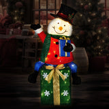 Darrahopens Occasions > Christmas > Christmas Trees Christabelle 85cm Christmas Snowman On Presents Display with Lights